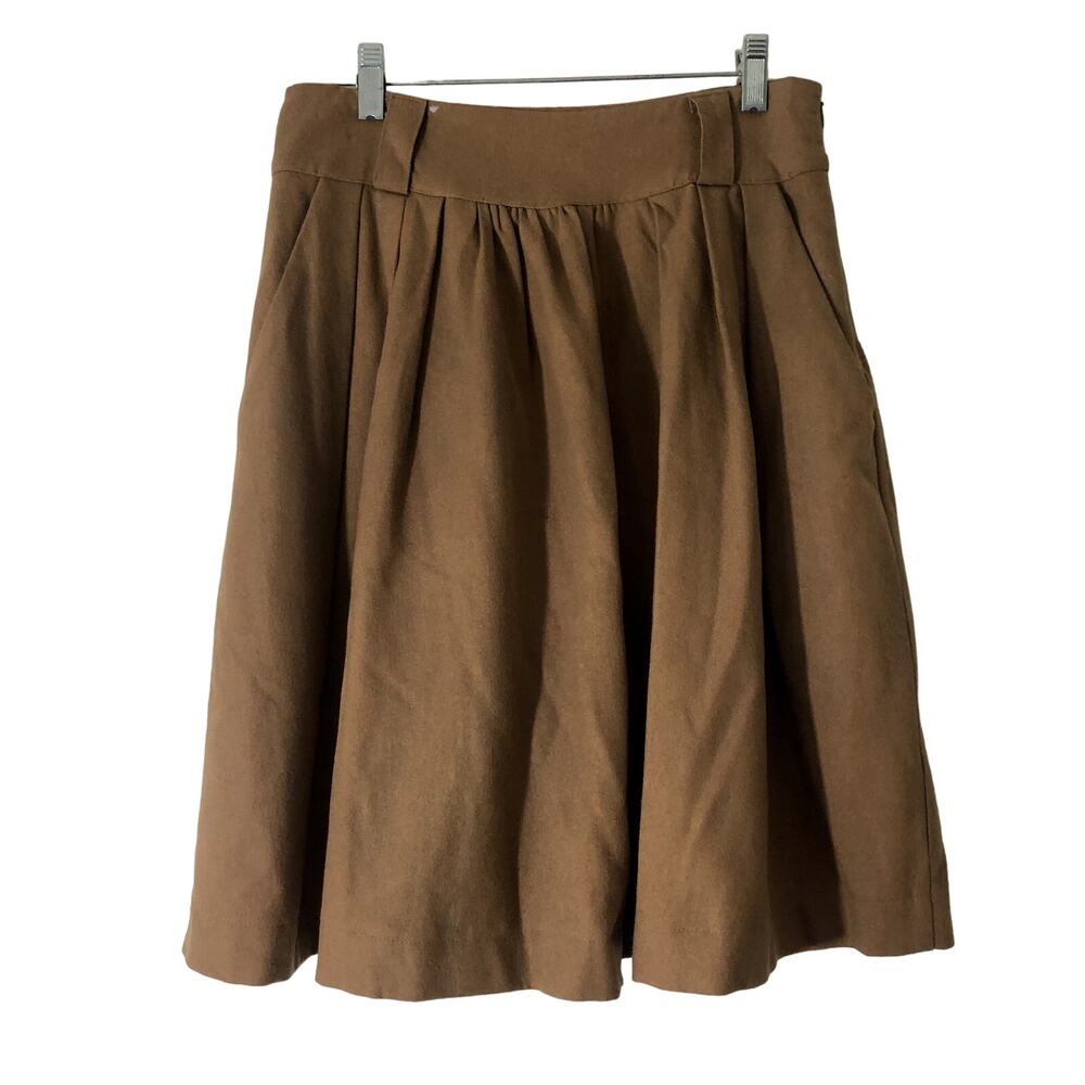 Pink Martini Skirt Size Small Brown Lined Zip = X